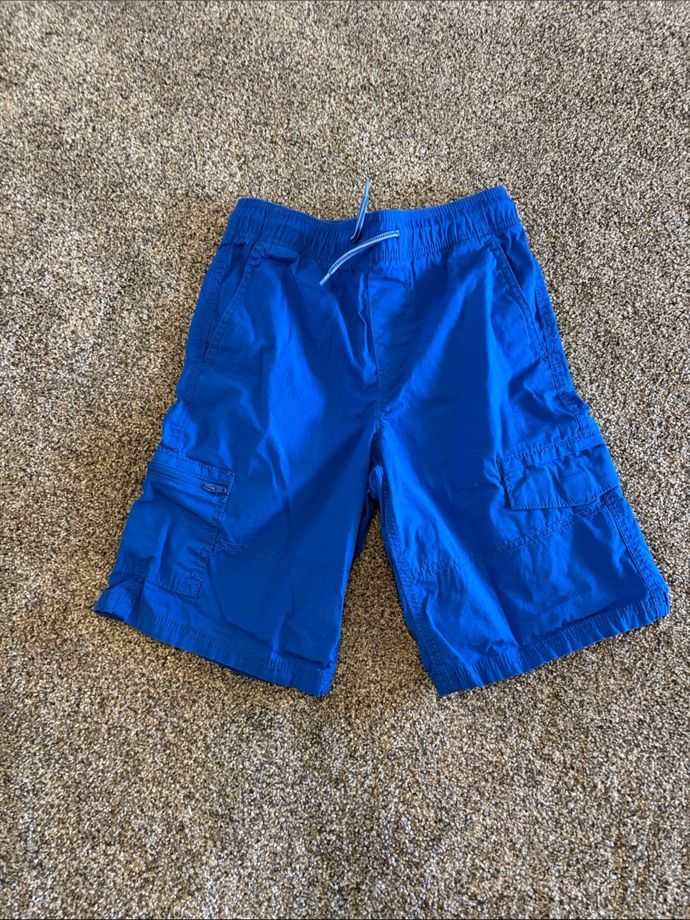 Boys Arizona Jean Company Royal Blue Cargo Shorts Size Medium 10/12